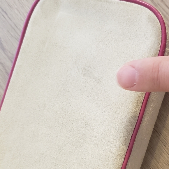 Vintage Coach Cream Suede Leather Jewelry Case - Picture 15 of 16